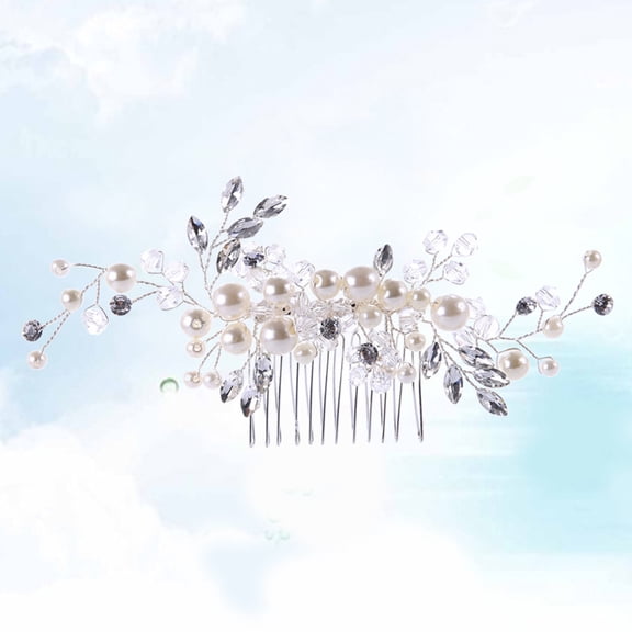 WHAMVOX Fashion Hair Comb Pearls Crystals Headdress Bridal Hair Accessories Bride Hair Decoration