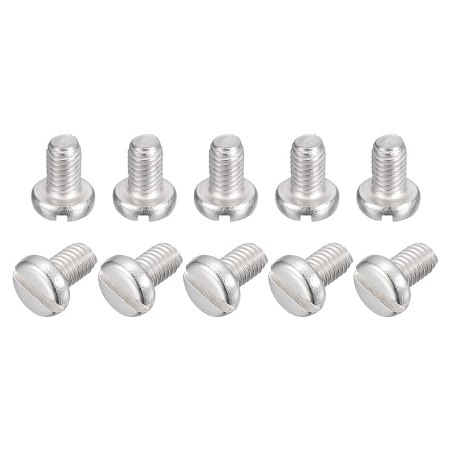 Tornillos de máquina de Acero inoxidable 304 Unique Bargains 10uds M3x5mm Ranurada