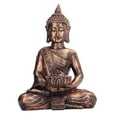 thumbnail image 2 of Candelero De Buda, Estatua De Buda De Resina Duradera De Color Cobre Estable Para El Hogar, 2 of 7