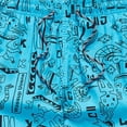 thumbnail image 4 of Men's Lightweight Beach Shorts, Elastic Waist with Aztec-Inspired Geometric Print, Breathable Shorts for Vacation and Outdoor Activities Sky Blue 3XL, 4 of 8