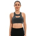 thumbnail image 4 of DODOING Sports Bra for Women Racerback Padded Full Coverage Workout Wirefree Bra Workout Tops for Women, 4 of 8