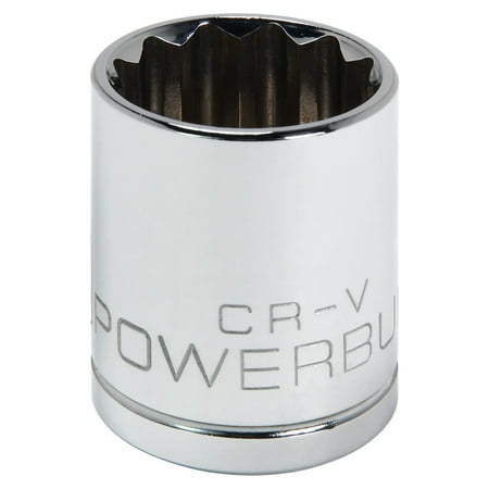 UPC: 0028907054148 | Powerbuilt 1/2 Inch Drive x 15/16 Inch 12 Point Shallow Socket – 642006