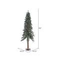thumbnail image 3 of Vickerman 7' Natural Bark Alpine Artificial Christmas Tree, Clear Dura-lit Lights, 3 of 5
