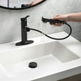thumbnail image 5 of Better Homes and Gardens Pull-Out Bathroom Sink Faucet with Pop-up Drain and Optional Deckplate, Matte Black, 5 of 10