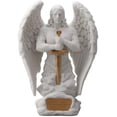 thumbnail image 1 of Veronese Design 9.1 Pouces Monument Archange de Prière Saint Michel Marbre Finition Blanche Dorée Statue d'Ange, 1 of 4