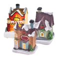 thumbnail image 1 of GROWTH TANK 3pcs Lighted House Statue Miniature Resin Village for Table Festival Desktop StyleD, 1 of 9