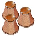 thumbnail image 4 of Lámpara 3pcs E14 Sombra de Lámpara de Tela Europea Vela Lámpara de Lámpara de Lámpara para Hotel Ktv Color Cobre, 4 of 7