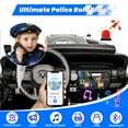 thumbnail image 4 of RAM RHO 1500 24V 2 Seat Ride On Car for Kids Age 3-8, Electric Car w/Remote Control, Bluetooth, MP3 Music, Lights, Powered Ride On Toy with 4 Wheels Spring Suspesion for Boys & Girls, Police, 4 of 7