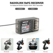 Radiolink R6FG 6CH 2.4GHz Receiver with Gyro Integrated and HV Servo Supported for RC4GS RC6GS RC4G T8FB Transmitter