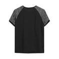 thumbnail image 5 of Razzly Men T Shirts Men's Black Sleeve Breathable Casual Style Straight Short Sleeve T Shirt for Comfortable Everyday Wear & Stylish Outfits(Black,3XL), 5 of 7