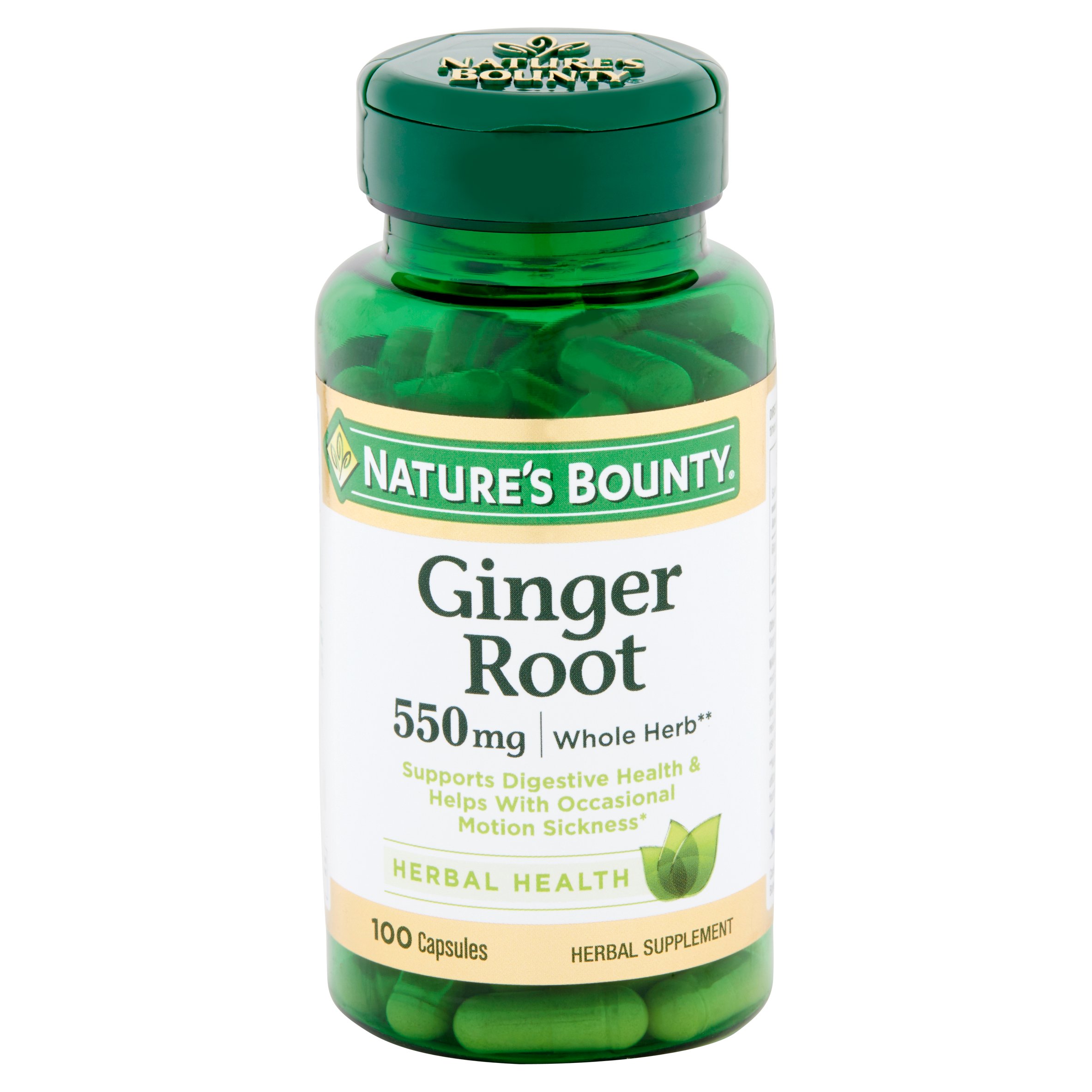 Nature's Bounty Ginger Root Capsules, 550 Mg, 100 Ct - image 2 of 5
