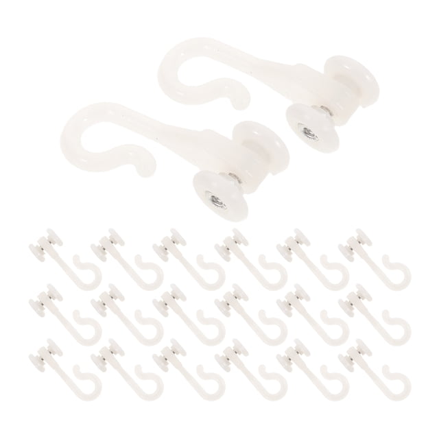 AURARMLET 100Ud Gancho Para Mosquitera Plástico Con Soporte Para Riel De Y