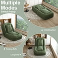 thumbnail image 5 of Aukfa Fold Lazy Sofa Bed,Floor Chair Small Couch Dog Bed with 5 Adjustable for Living Room, Green, 5 of 7