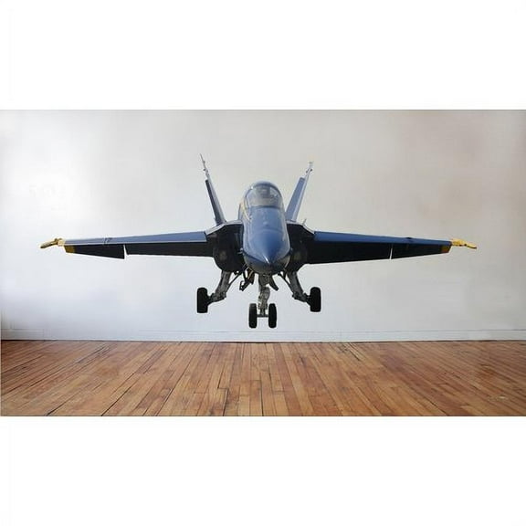 Wallhogs US Navy "Blue Angel" F-18 Hornet Cutout (Nose View) 29"x72"