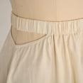 thumbnail image 3 of Sngxgn Womens Midi Skirt A Line Summer Flared Solid Skirts Casual Elegant(Beige,L), 3 of 8