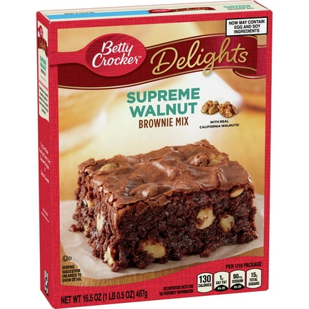 Betty Crocker Walnut Brownie Mix - 16.5oz - Pack of 2