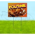 thumbnail image 1 of Poutine (18" x 24") Yard Sign, Includes Metal Step Stake, 1 of 6