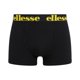 thumbnail image 3 of ellesse Men's Boxer Shorts HALI, 3-pack - Fashion Trunks, Logotipo, Algodón Stretch Negro/Multi M (Medium), 3 of 4