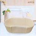 thumbnail image 6 of 40x Oval Paper Baking Cup, Cake Cup, Bread Baking Cups, Rectangle, Paper Cups White, 6 of 8
