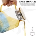 thumbnail image 4 of Water Pitcher Glass Kitchen Water Dispenser Glass Pitcher with Infuser Lid Kitchen Glass Pitcher(1800ml), 4 of 9