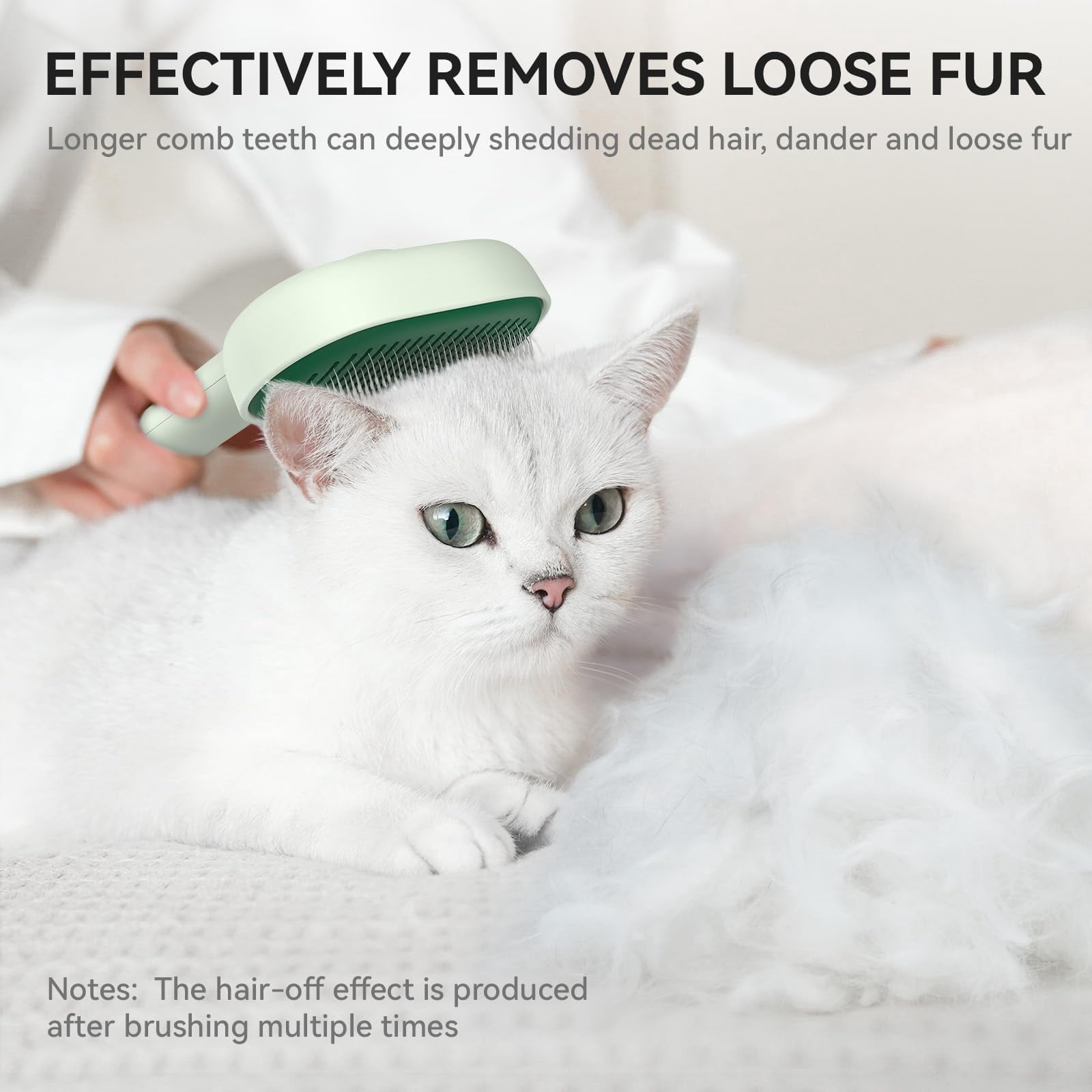 Cat Brush for Shedding, Cat Brushes for Indoor Cats, Cat Brush for Long or Short Haired Cats, Cat Grooming Brush Cat Comb for Kitten Rabbit Massage Removes Loose Fur
