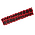 thumbnail image 5 of ABN | Magnetic Socket Organizer Tray – SAE 3/8” Inch 26 Slot Socket Holder, Red, 5 of 6