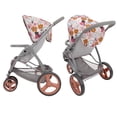 thumbnail image 3 of 509 Crew: Melange Flora - Mabelle 3-Wheel Doll Jogger Stroller - Accessory For Dolls Up To 24", Large Canopy, Foldable Design, Kids Toy, Ages 3+, 3 of 7