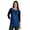 Blue (Black Glitter), variant on Officially Vaccinated Womens Funny Pro-Vaccine Tee Graphic T-shirt Tops