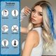 thumbnail image 5 of Kit de Oropel para el cabello shaofei 1200 hebras azul lago, 5 of 5