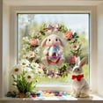 thumbnail image 4 of Hometravel Easter Bunny Egg Butterfly Window Clings, Removable Electrostatic Stickers for Holiday Decor, Festive Spring Window Decals for Glass, Colorful Cling Film for Home and Party, 4 of 6
