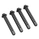 thumbnail image 3 of Soportes de poste de carrocería de aluminio RC, reemplazo resistente al desgaste, soporte de montaje de postes de carrocería de coche RC para coche Axial SCX10 1/10 RC negro, 3 of 8