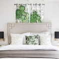 thumbnail image 3 of St. Patrick's Kitchen Curtains Window Panels, Lucky Shamrock Green Eucalyptus Floral Farm Wooden Insulated Window Treatment Curtain, Grommet Curtains for Bedroom/Living Room, 2 Piece 42"Wx45"L, 3 of 8