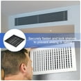 thumbnail image 6 of Uxcell 12x12 Inch Plastic Ventilation Grille, Adjustable Outlet Air Vent Removable Vent Filter Grilles Supply Air Grille, Black, 6 of 7