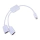 thumbnail image 2 of Accesorios para computadoras Dual Micro USB OTG Hub Host Adapter Cable para Tablet PC y Smart Phone Hugtrwg Para estrenar, 2 of 6