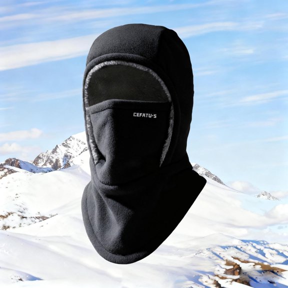 Winter Lined Neck Gaiter Face Scarf Hood, Thermal Windproof Balaclava for Cold Weather Outdoor Activities, Multi functional for Sports