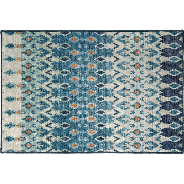 Dalyn Rug BR1IN20X30 20 x 30 in. BR1 Brisbane Machine Made Area Rug, Indigo
