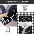 thumbnail image 5 of Kitchen Rugs and Mats Non Skid Washable Set of 2, Black White Buffalo Plaid Kitchen Runner Rug, Farmhouse Quotes Home Kitchen Floor Mat Under Sink Mat Throw Rug for Doormat, 5 of 6