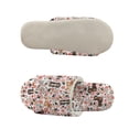 thumbnail image 5 of COEQINE Dachshund Floral Womens Fuzzy Slippers Cozy Indoor Shoes Trendy House Slippers Comfortable Open Toe Home Sandals Slip On House Shoes for Bedroom Travel Party, 36-37, 5 of 7
