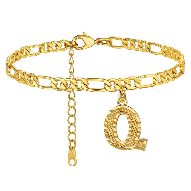 Boho Female Foot Chain 26 Letters Layer Hexagons Anklet Jewelry Anklet 26 Initial Anklet Bracelets For Women Letters Anklet Woven Bracelet Matching Rings Dinosaur Bracelet Upper Arm Sac Bracelet Wrap
