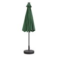 thumbnail image 5 of Ainfox 9ft Dark Green Patio Umbrella, UV Water-Resistant Fabric, 5 of 6