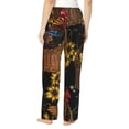 thumbnail image 3 of Junzan Embroidery Chicken Rooster Women'S Pajama Pants Drawstring Comfy Sleep Bottoms With Pockets, 3 of 9