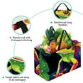 thumbnail image 3 of Reusable Oxford Cloth Laundry Organizer Cube Organizer Easter Basket Beach Bag Foldable Gray Color Home Organization Storage Bin Basket Bin Container with Handles for Bedroom, Bathroom, Dormitory, 3 of 7