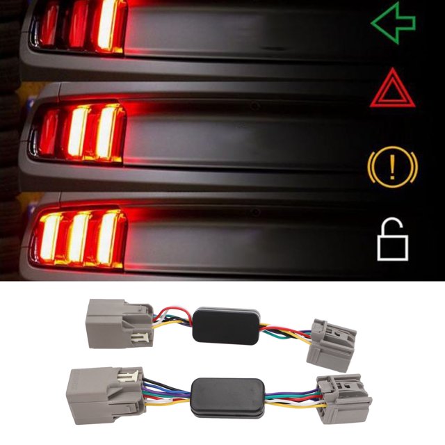 Módulo de Retransmisiónico de Luz Trasera Secuencial, Módulo de Secruencial de Luz Trasera de Visibilidad Fácil, Mejora, Módulo Secruencial DD3016 Para Mustang 2010 A 2023 A 2023