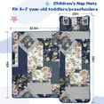 thumbnail image 5 of Pioneer Flower Floral Print Pattern Toddler Nap Mats for Kids Preschool,Sleeping Mat Bag or Kids,Toddler Sleeping Bag,Toddler Nap Mat or Daycare, 5 of 6