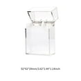 thumbnail image 1 of Cigarette Box Transparent Thicken Acrylic Material Cigarette Container Clamshell Design Compact Cigarette Holder Fashionable Cigarette Storage Box for Smoking, 1 of 9