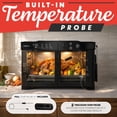 thumbnail image 6 of Gourmia Toaster Oven Air Fryer with French Doors, 6-Slice Capacity, Temperature Probe, Black, 6 of 10