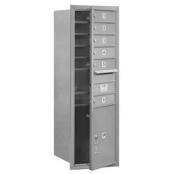 SALSBURY INDUSTRIES 3713S-06AFU Standard Mailbox,6 Doors