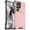 Pink, variant on Decase Heavy Duty Military-Grade Phone Case for Samsung Galaxy S25 Ultra with Slide Cover Protection, Wireless Charging Support,Magnetic Stand,Rugged Anti-Slip Matte Shockproof Case,Purple