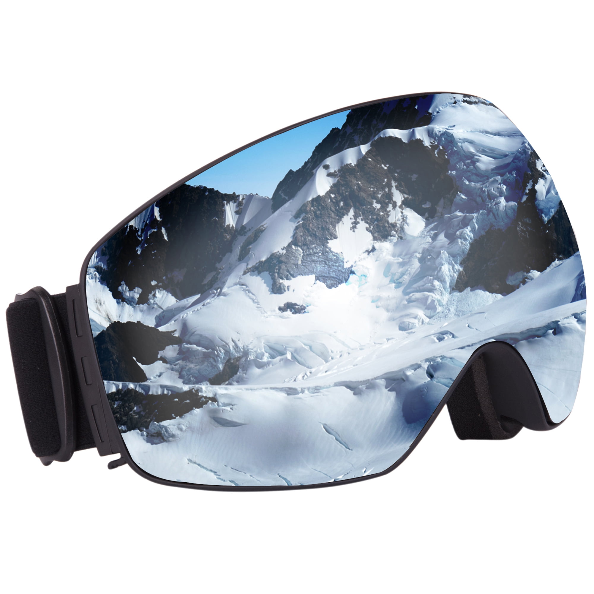 Black Outdoor Windproof Ski Snow Glasses Climbing Goggles for Kids Children