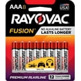 thumbnail image 1 of Batería AAA Rayovac Fusion Premium Alcalina, paquete de 8, 1 of 6